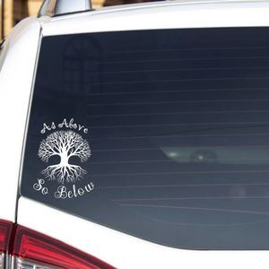 As Above So Below Tree Of Life Vinyl Decal